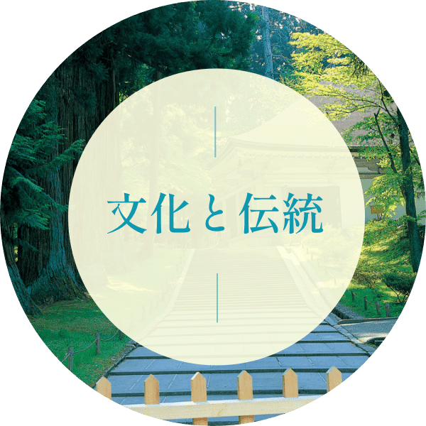 文化と伝統ページのボタン