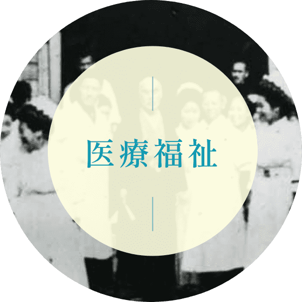 医療福祉ページのボタン